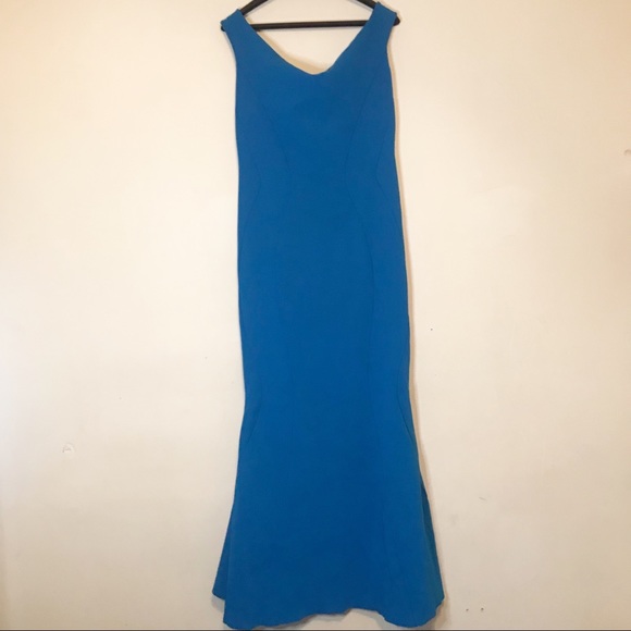 Chiara Boni La Petite Robe Maeli Mermaid Gown in Cobalt - Picture 10 of 15